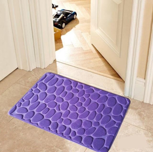 2023 NEW Bath Mat Shower Mat Memory Foam Super Absorbent Coral Fleece  Bathroom Carpet Toilet Floor Mat Non-slip Home Decor 1 order